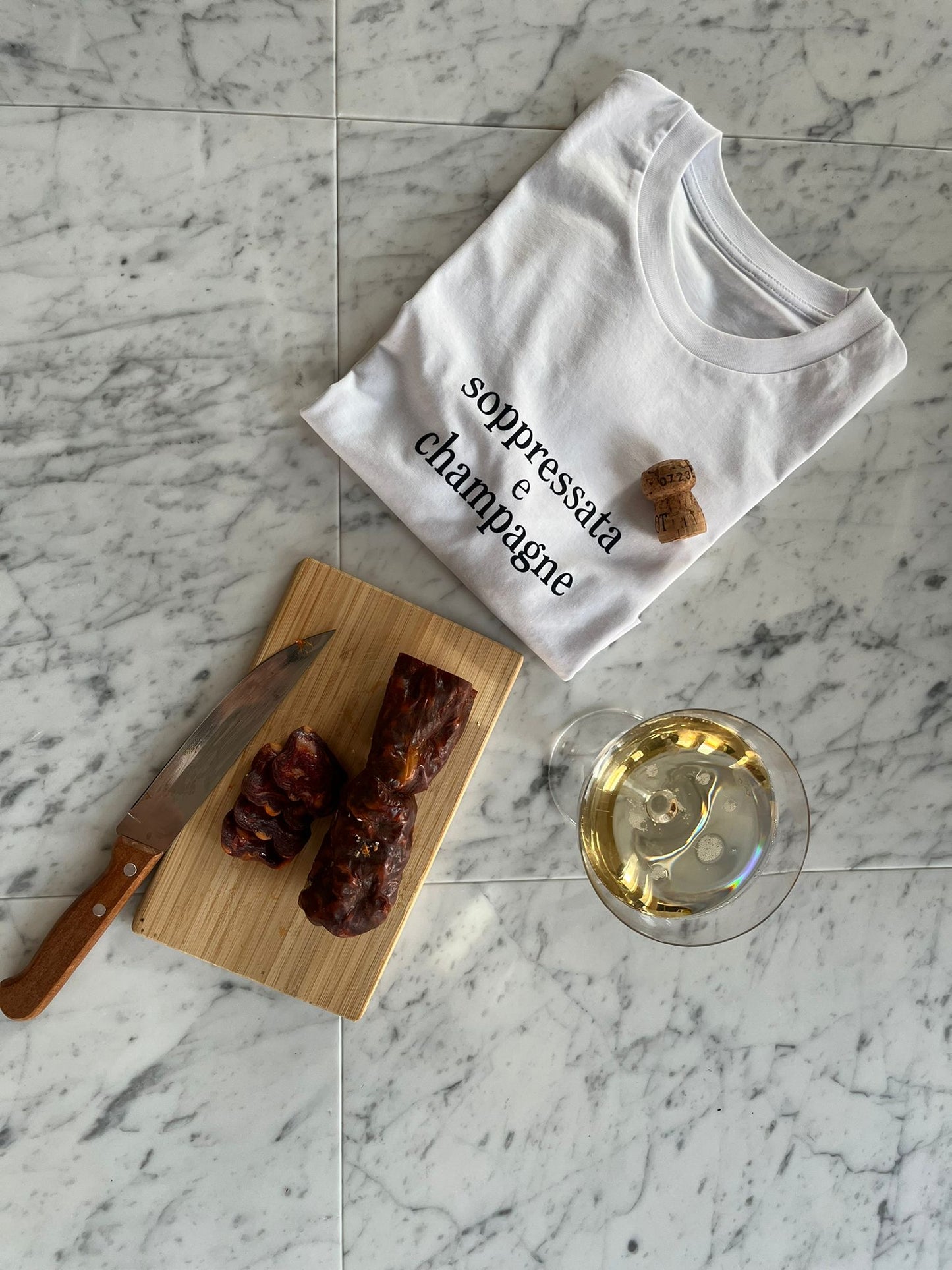 Maglietta Soppressata e Champagne - donna